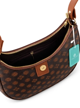 Bolsa Meia Lua - CHEER ROSE - Café e Caramelo